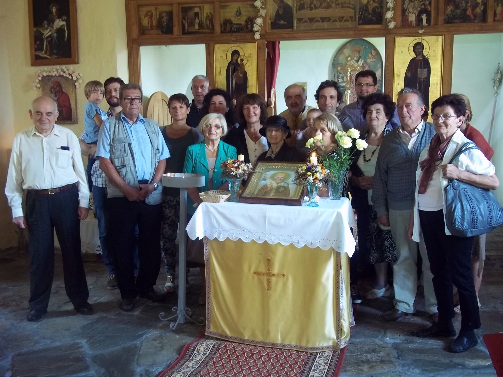 Žumberčani iz Slovenije na liturgiji kod sv. Nikole u Badovincima